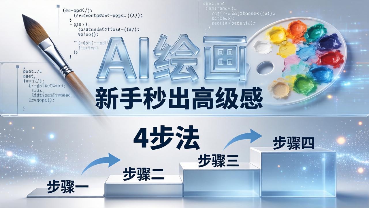 AI绘画入门别再硬磕了！即梦4步法：万能提示词公式+BRTR框架，新手秒出高级感-自媒小站网创副业站