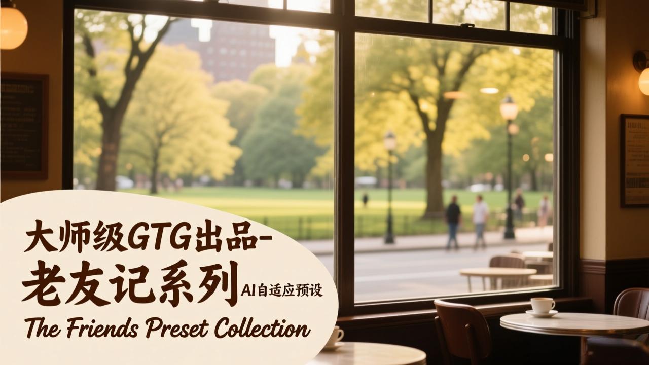 大师级GTG出品-老友记系列AI自适应预设The Friends Preset Collection-自媒小站网创副业站