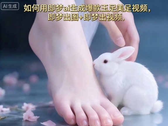 如何用即梦ai生成爆款玉足美足视频，即梦出图+即梦出视频，快速涨粉-自媒小站网创副业站