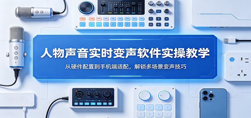 人物声音实时变声软件实操教学：从硬件配置到手机端适配，解锁多场景变声技巧-自媒小站网创副业站