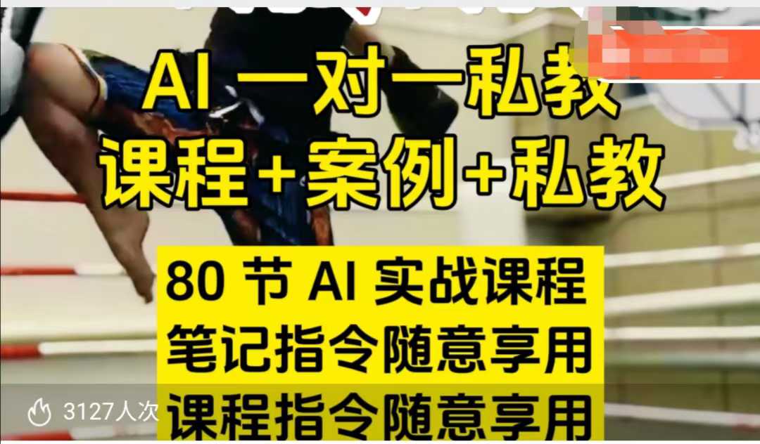 AI指令实战课，课程+案例，80节AI实战课程，笔记指令随意享用，课程指令随意享用(更新7月)-自媒小站网创副业站