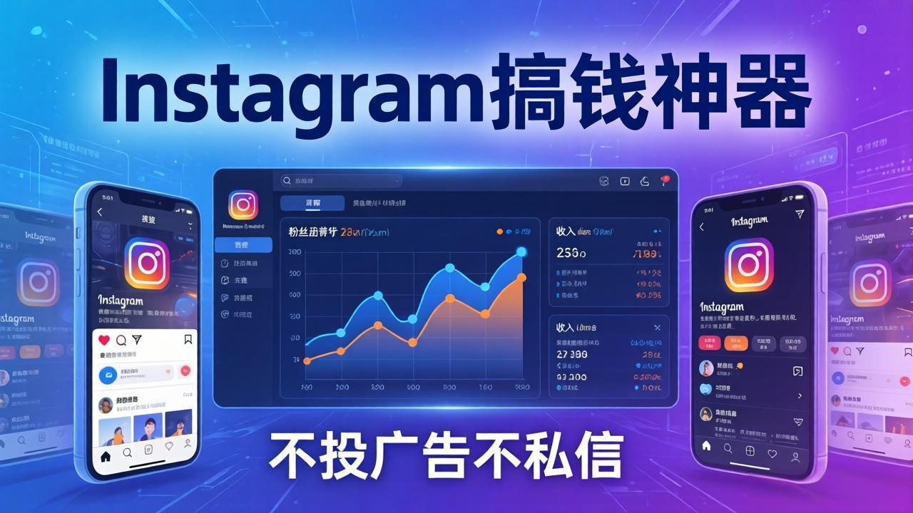 Instagram搞钱神器：月涨6万粉+月入5万刀，不投广告不私信，靠算法+低价产品-自媒小站网创副业站