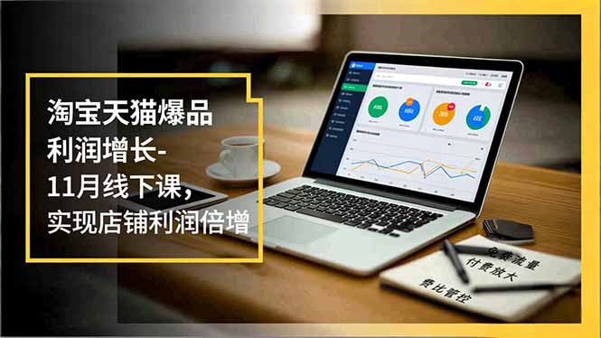 淘宝天猫爆品利润增长-11月线下课，免费流量、付费放大、费比管控，实现店铺利润倍增-自媒小站网创副业站