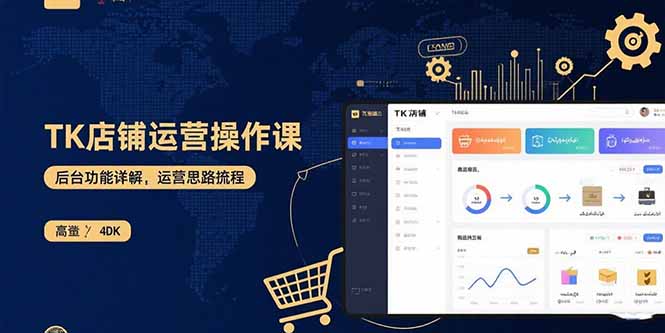 TK店铺运营实操课：后台功能详解，商品上架流程，运营思路拆解-自媒小站网创副业站