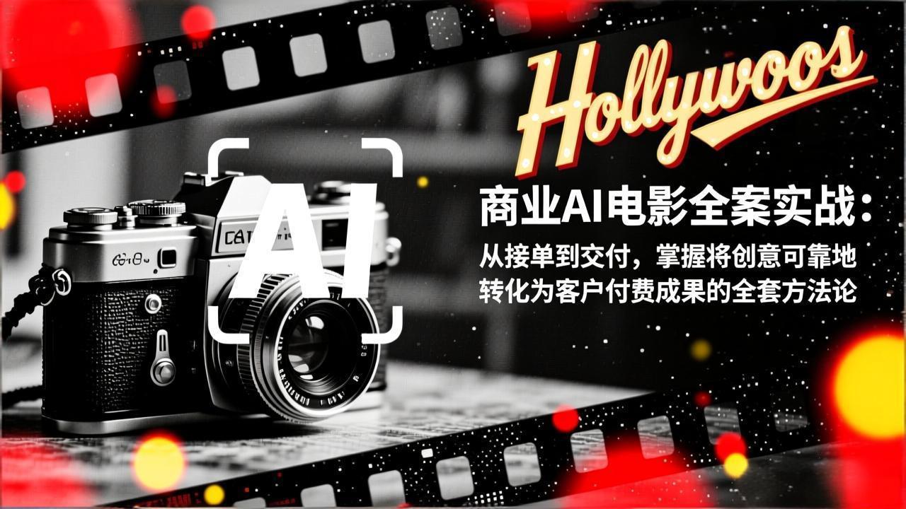 商业AI电影全案实战：从接单到交付，掌握将创意可靠地转化为客户付费成果的全套方法论-自媒小站网创副业站