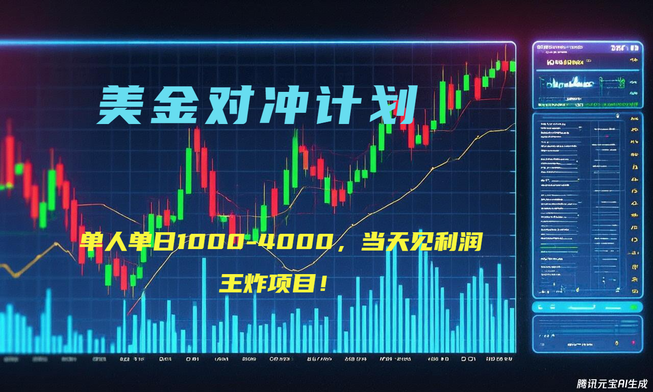 2025年最暴力项目“美金先登计划”最新最强对冲战法，每日实际收益1K-4K-自媒小站网创副业站