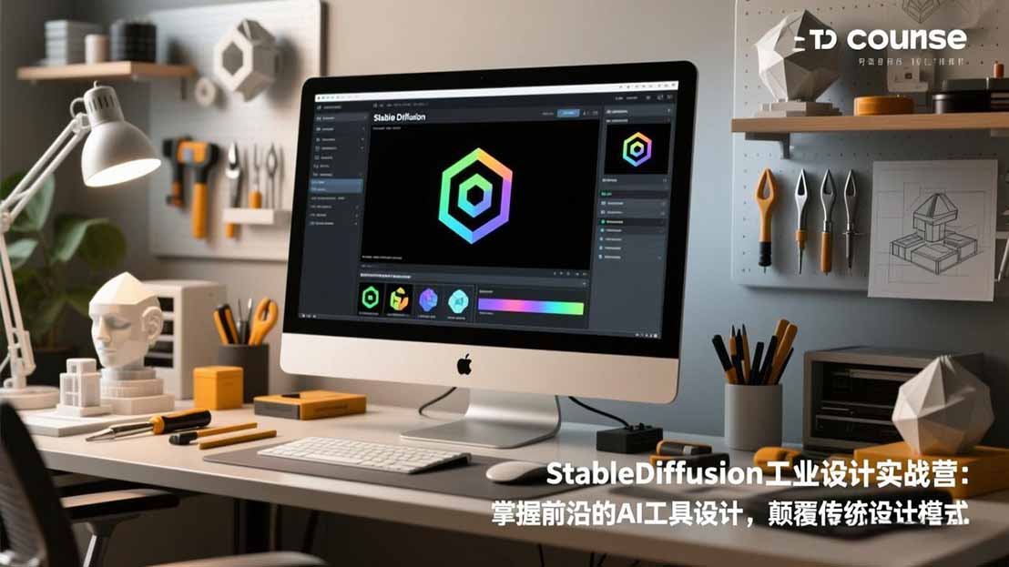 StableDiffusion工业设计实战营：掌握前沿的AI工具设计，颠覆传统设计模式-自媒小站网创副业站
