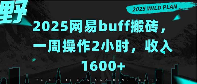 2025网易buff搬砖，一周操作2小时，收入1600+-自媒小站网创副业站