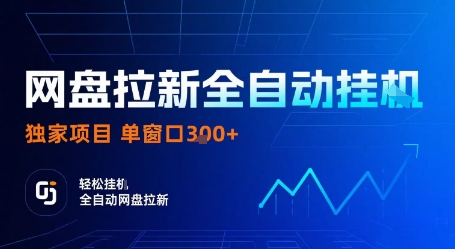 网盘拉新全自动挂G，独家项目，全自动运行完成拉新做任务，单窗口3张+【揭秘】-自媒小站网创副业站