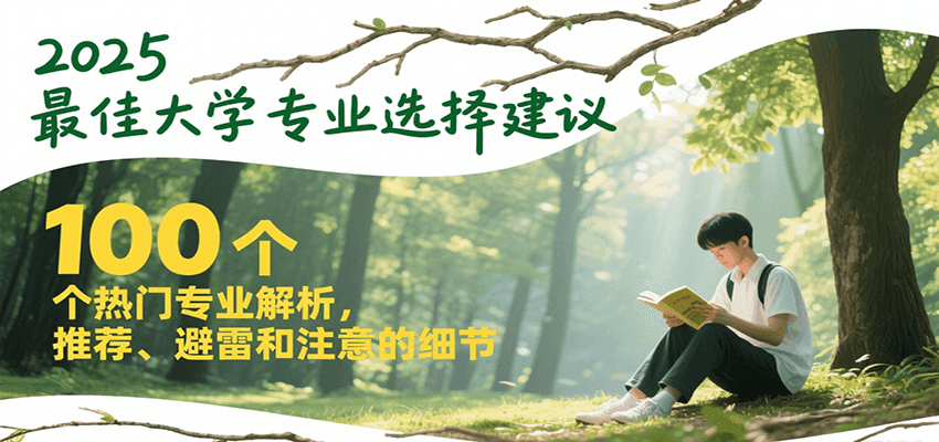 2025最佳大学专业选择建议，100个热门专业解析，推荐、避雷和注意的细节-自媒小站网创副业站