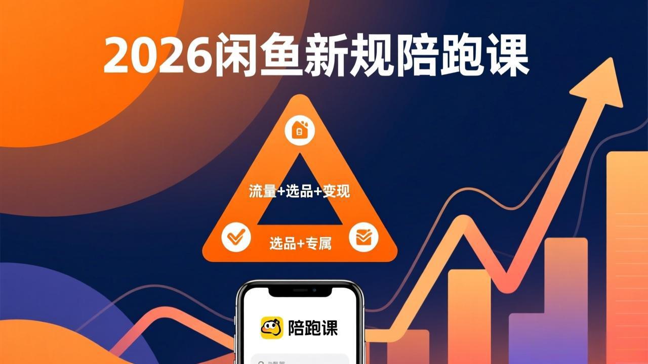 2026闲鱼高阶陪跑课全新上线，带你吃透新规玩转选品流量，从零搭建稳定变现盈利体系-自媒小站网创副业站