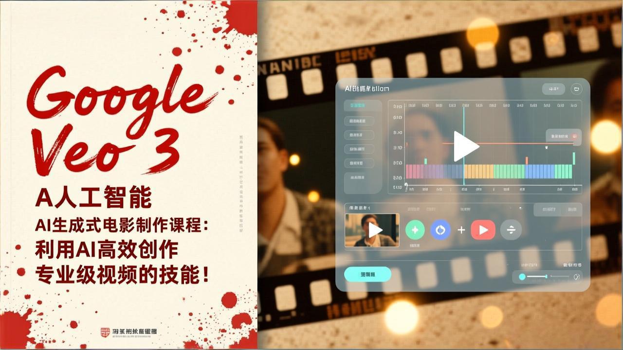 Google Veo 3人工智能AI生成式电影制作课程：利用AI高效创作专业级视频的技能！-自媒小站网创副业站