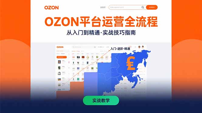 OZON平台运营全流程：快速掌握OZON从入门到精通的实战技巧-自媒小站网创副业站