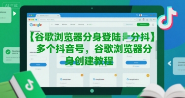 谷歌浏览器分身登陆多个抖音号，谷歌浏览器分身创建教程-自媒小站网创副业站