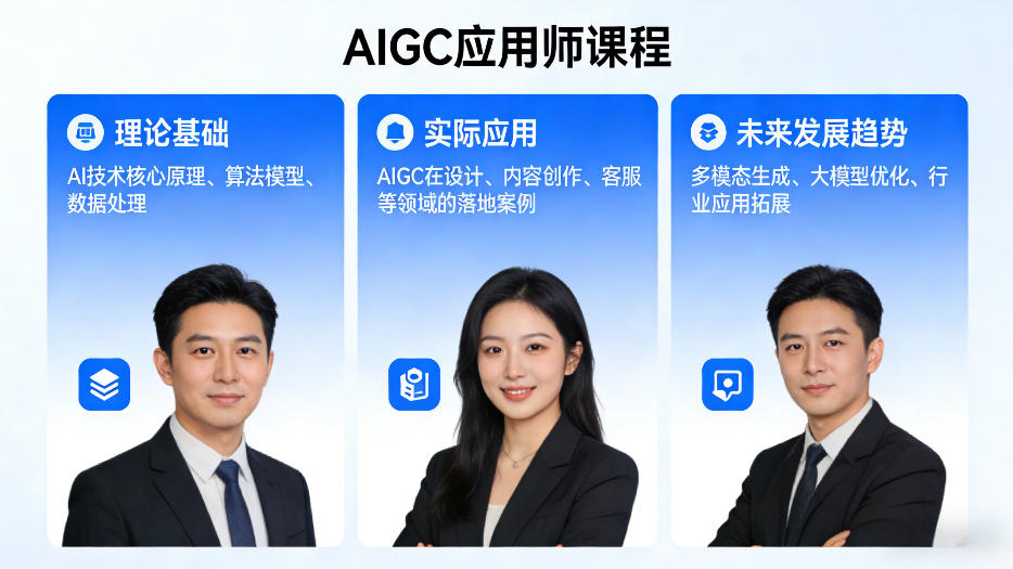 AIGC应用师课程，覆盖了AI技术的理论基础、实际应用、以及未来发展趋势(更新)-自媒小站网创副业站