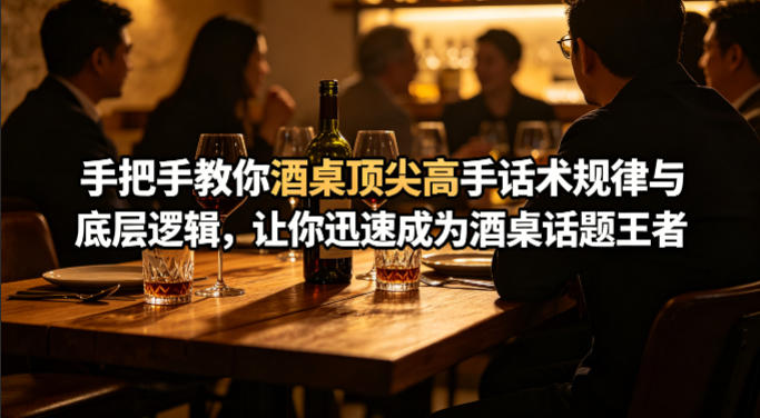 付费文章：手把手教你酒桌顶尖高手话术规律与底层逻辑，让你迅速成为酒桌话题王者(二十年全网独家经验分享)-自媒小站网创副业站
