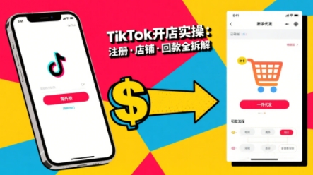 TikTok从开店到投流的进阶课，从基础实操到高阶技巧一网打尽-自媒小站网创副业站