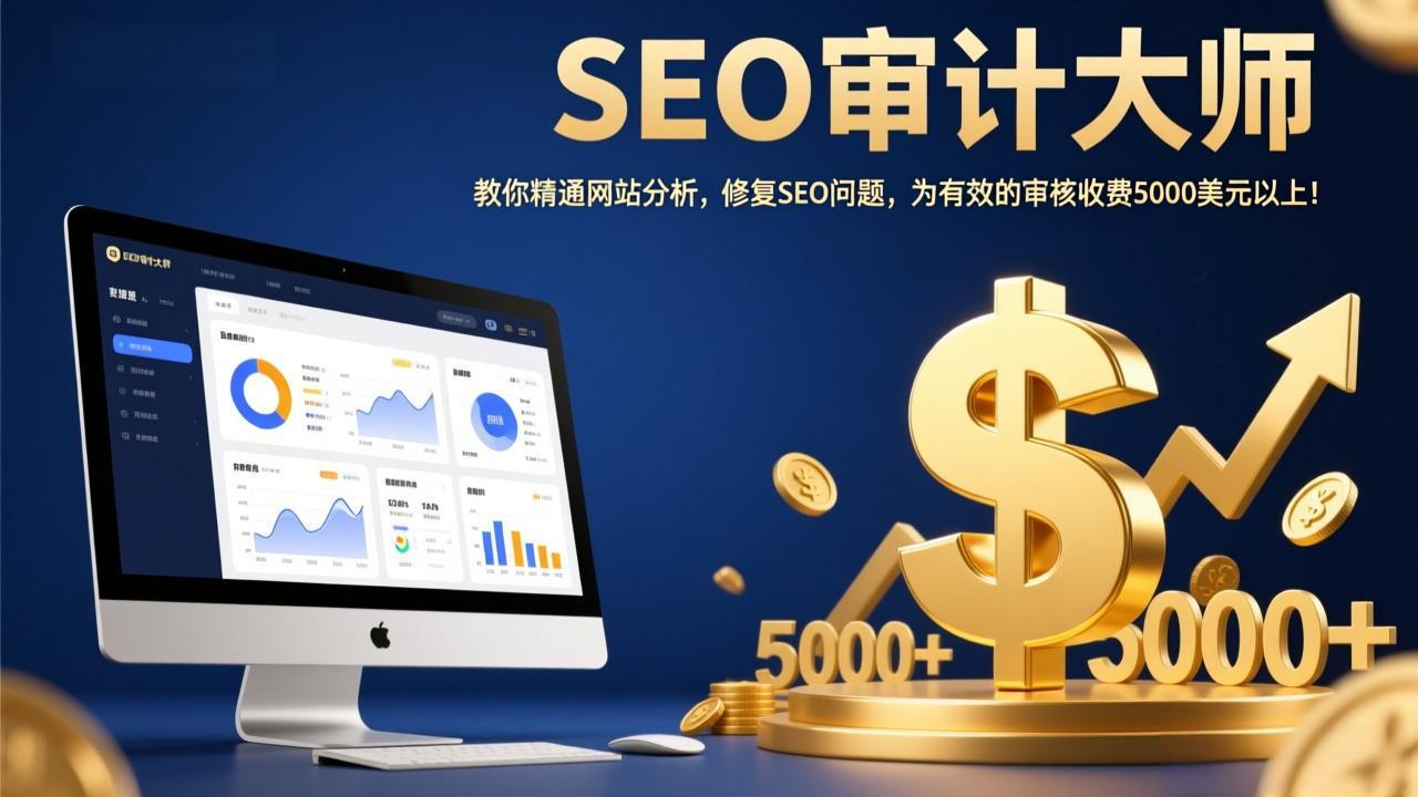 SEO审计大师：教你精通网站分析，修复SEO问题，为有效的审核收费5000美元以上！-自媒小站网创副业站