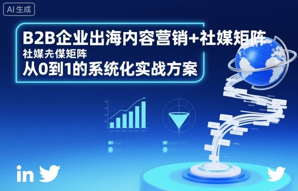 B2B企业出海内容营销+社媒矩阵，从0到1的系统化实战方案-自媒小站网创副业站