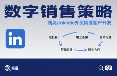 数字销售策略领英LinkedIn外贸精准客户开发-自媒小站网创副业站