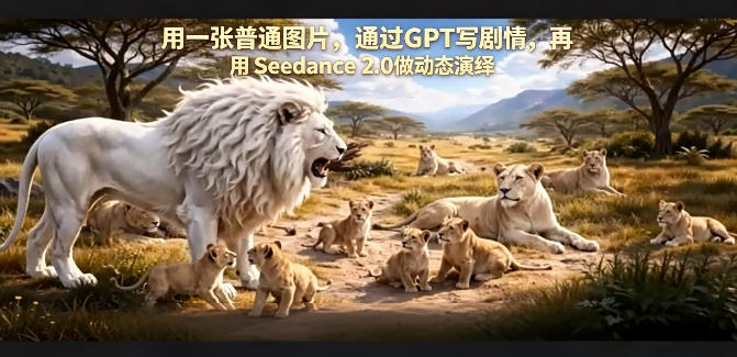 用一张普通图片，通过GPT写剧情，再用Seedance 2.0做动态演绎，居然能生成迪士尼风格搞笑动画-自媒小站网创副业站