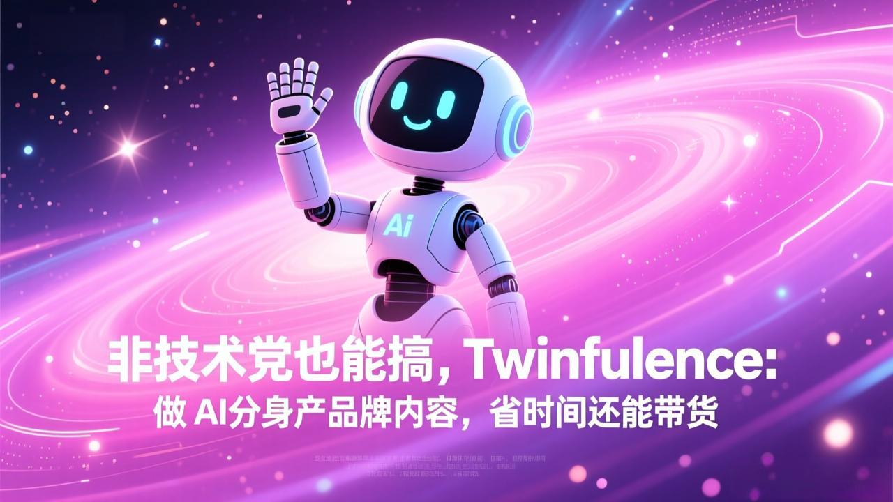 非技术党也能搞!Twinfluence:做 AI 分身产品牌内容,省时间还能带货-自媒小站网创副业站